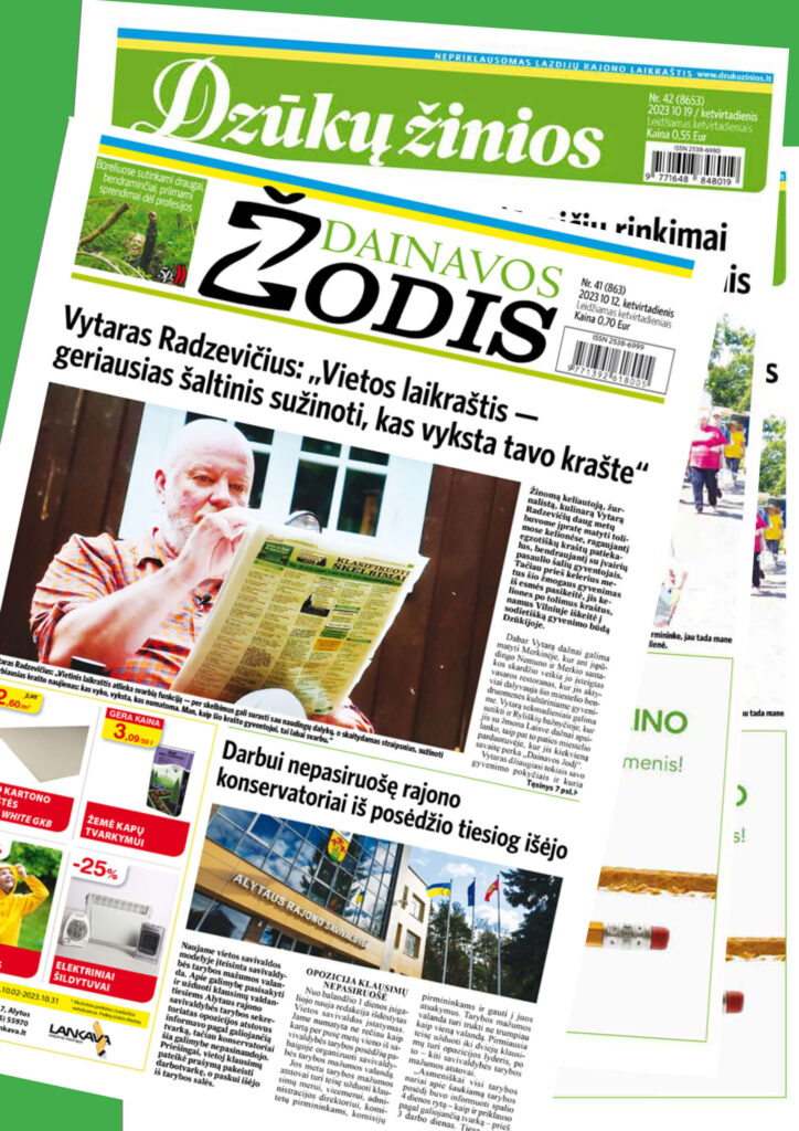Savaitraščių “Dzūkų žinios” ir “Dainavos žodžio” komplekto prenumerata.