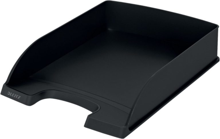 Dokumentų lentynėlė Leitz Recycle, A4, plastikinė, juodos spalvos
