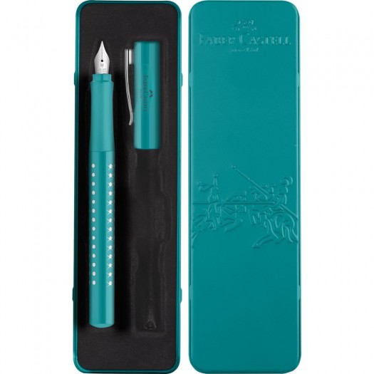 *Plunksnakotis Faber-Castell, dėžutėje, turkio spalvos