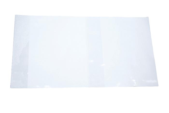 Plastikinis aplankalas 476x252mm, su reguliuojamu krašteliu, skaidrus, 1 vnt.