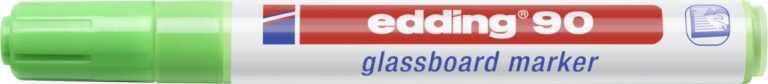 *Žymeklis stiklinei lentai Edding 90, apvaliu galiuku, 2-3mm, žalios spalvos