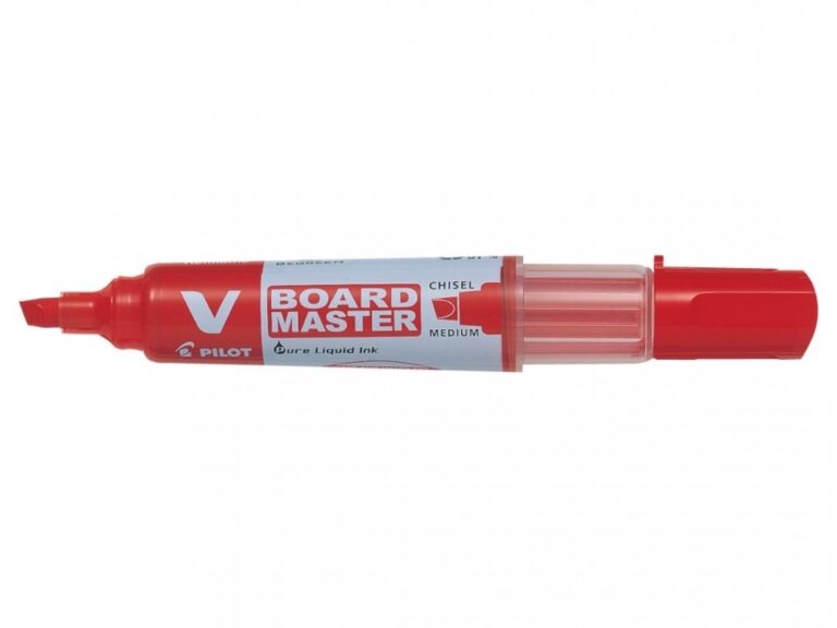 Žymeklis baltai lentai Pilot V Board Master, 2,2-5,2mm, raudonos spalvos