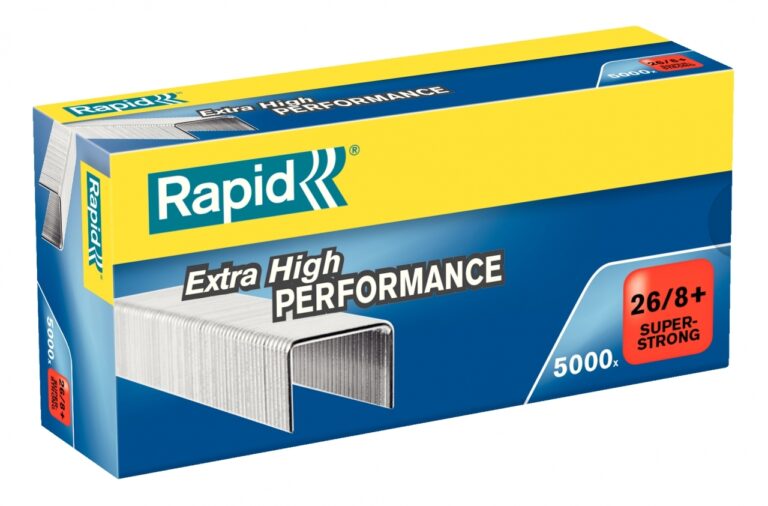 Sąsagėlės Rapid SuperStrong 26/8+, 5000 vnt. cinkuotos