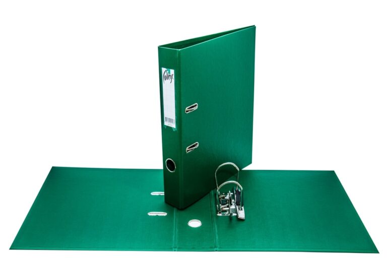 Segtuvas College, A4, 50mm, PP/PP, be apkaustų, žalios spalvos