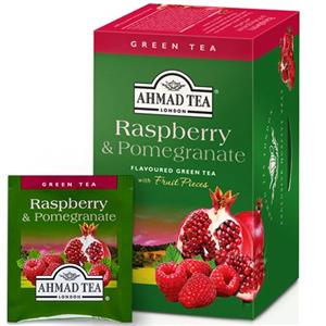 Žalioji arbata Ahmad Pomegranate&Raspberry, 20x2g