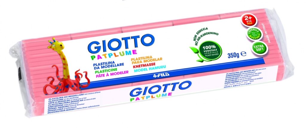 Plastilinas Fila Giotto Patplume, 350g, lašišos rožinės spalvos