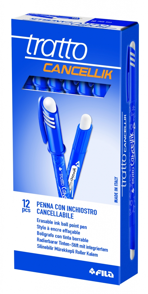 Tušinukas Fila Tratto Cancel, 0,4mm, su trintuku, mėlynos spalvos