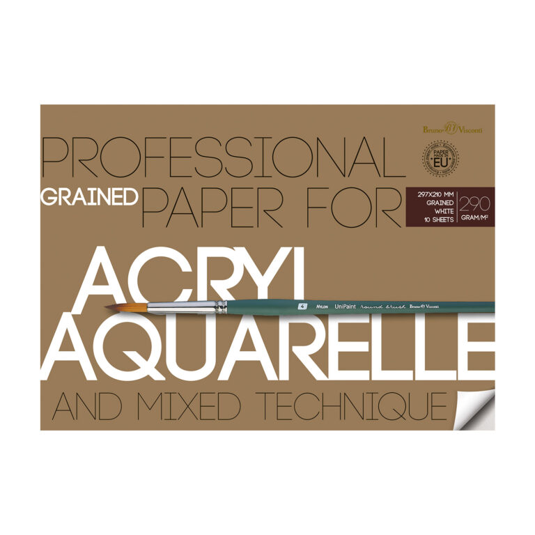 *Akvarelinis popierius BrunoVisconti A4 10 lapų 290g/m2