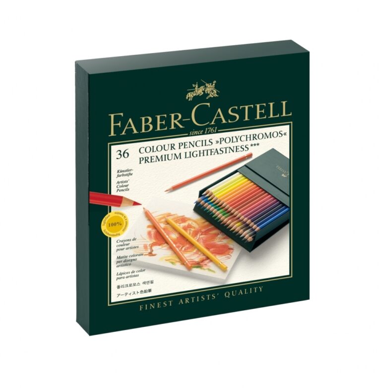 Spalvoti pieštukai Faber-Castell Polychromos, 36 spalvų
