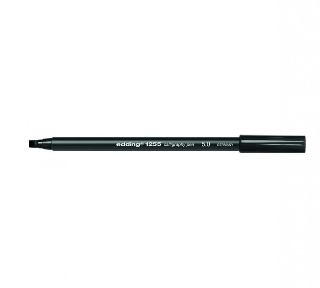 Kaligrafinis žymeklis Edding 1255, 5,0mm, juodos spalvos