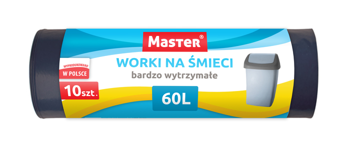 Maišai šiukšlėms LD 60l x10vnt. 25mk