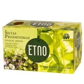 Žolelių arbata Etno Šiltas Prisiminimas, 22×1,5g