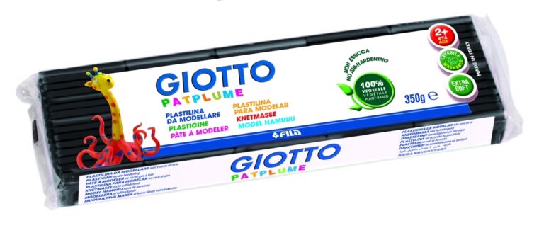 Plastilinas Fila Giotto Patplume, 350g, juodos spalvos