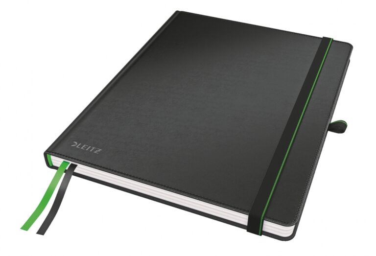 Sąsiuvinis Leitz Complete, iPad dydžio, 80 lapų langeliais, juodos spalvos