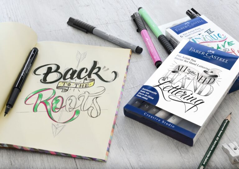 Rašikliai Faber-Castell PITT artist pen, Metallic 4 spalvos