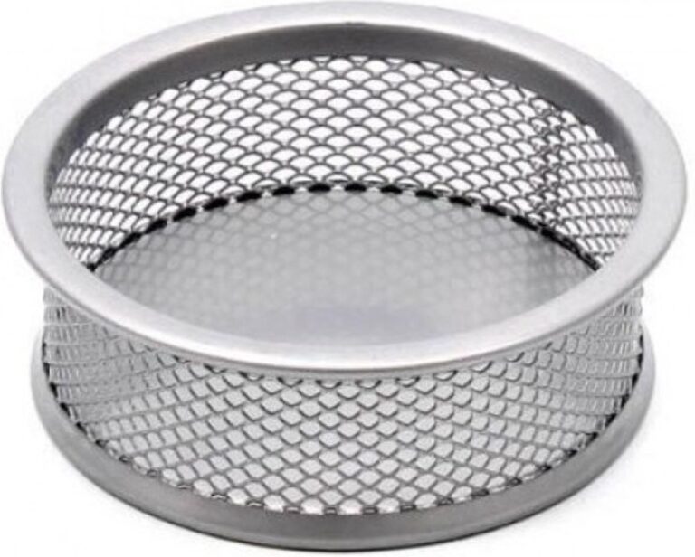 Dėžutė smulkmenoms Forpus, sidabrinė, perforuoto metalo