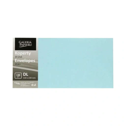 Vokai Galeri Papieru DL, Blue satin, 130g/m2, 10 vnt./pak.