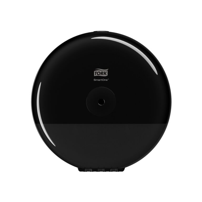 Laikiklis tualetiniam popieriui Tork Smart One Mini T9 (681008), juodos spalvos, plastikinis