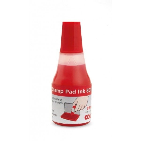 Tušas antspaudams COLOP PREMIUM 801, 25 ml, raudonos spalvos