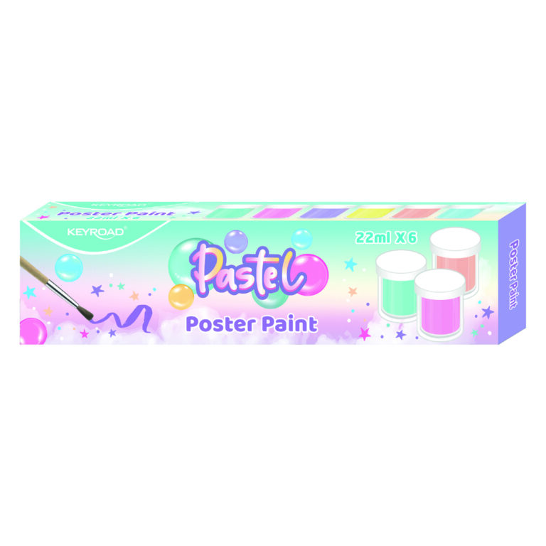 Guašas Keyroad, 6 pastelinės spalvos, 22ml