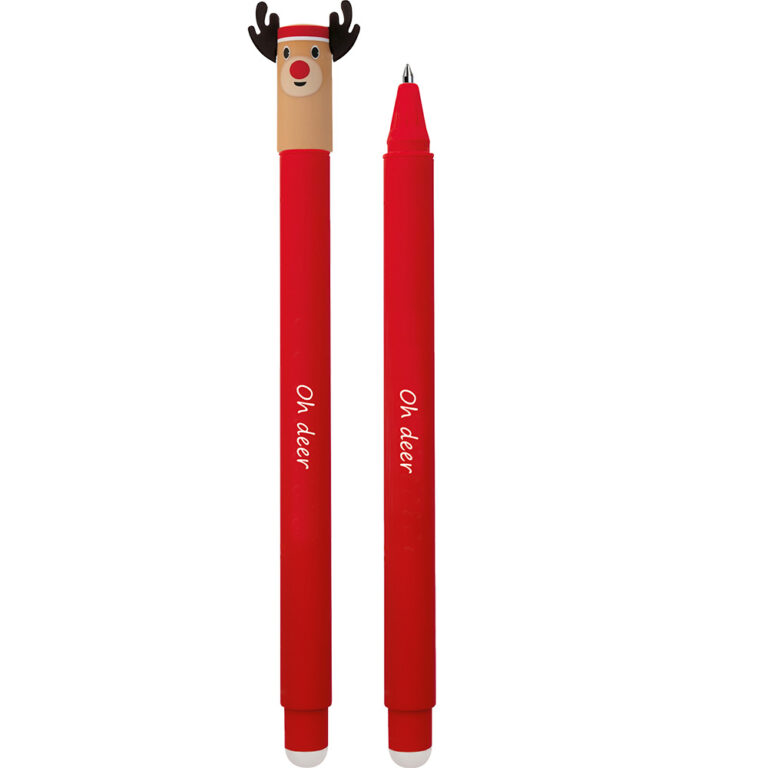Gelinis rašikis EberhardFaber, elnias, 0.7 mm, ištrinamas, mėlynos spalvos