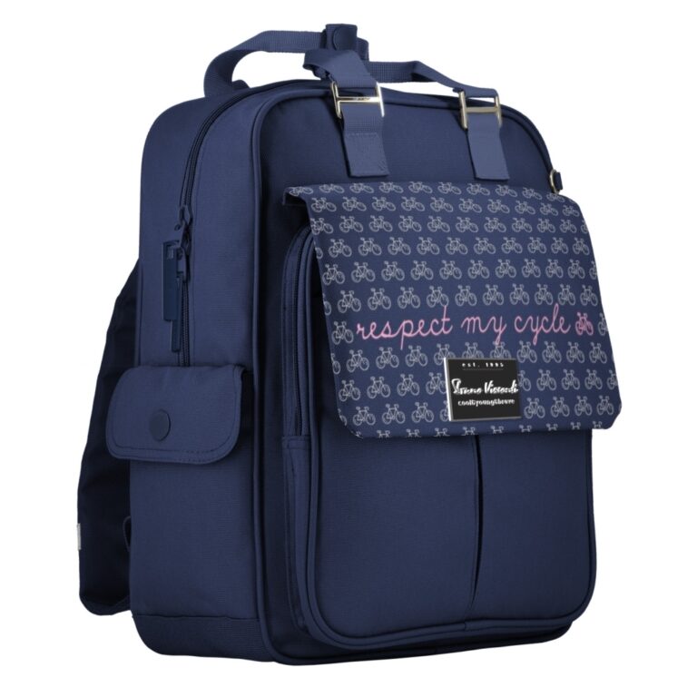 *Kuprinė Bruno Visconti Bikes, mėlynos spalvos