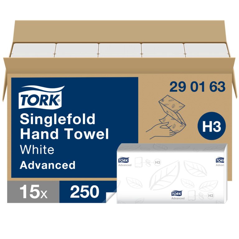 Servetėlės Tork Singlefold Advanced H3 (290163), 2 sluoksniai, baltos spalvos, 250 lapelių