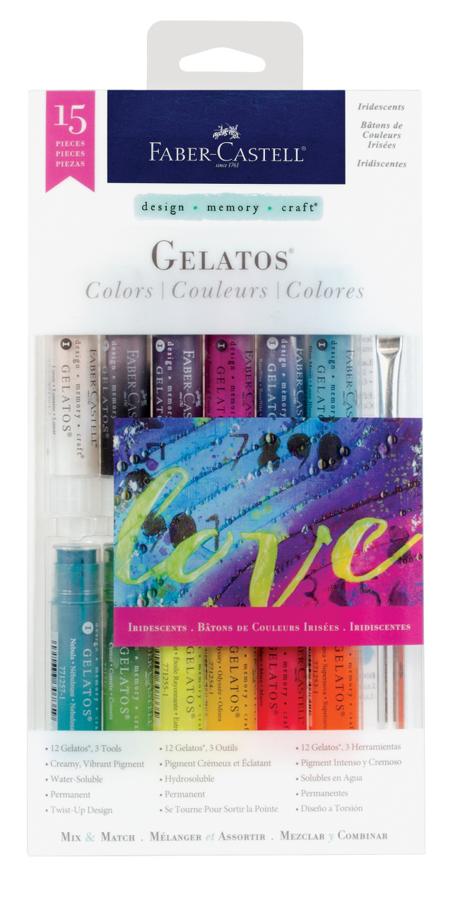 *Akvarelinė kreida Faber-Castell, 15vnt, įvairių spalvų