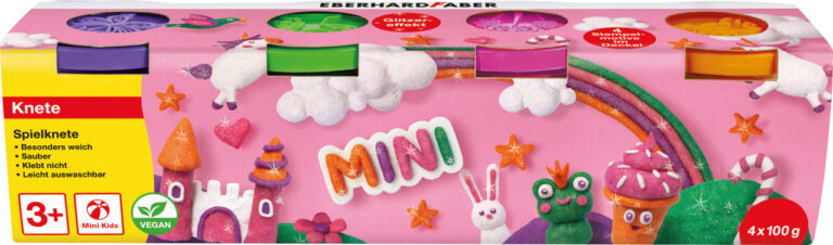 Modeliavimo mišinys EberhardFaber, blizgus, 4 spalvų