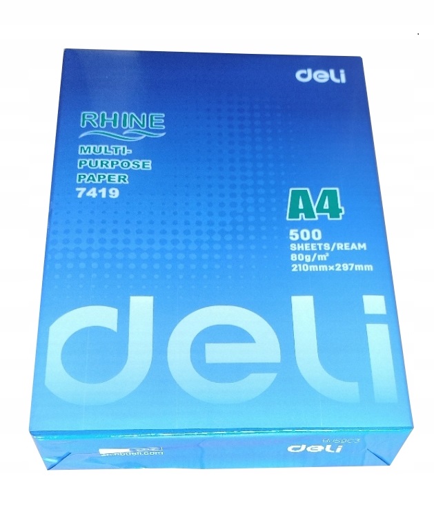 Biuro popierius DELI A4, 80g, 500 lapų