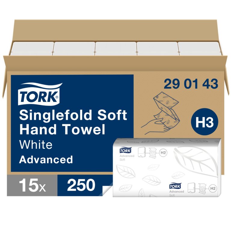 Servetėlės Tork Singlefold Advanced H3 (290143), 2 sluoksniai, baltos spalvos, 250 lapelių