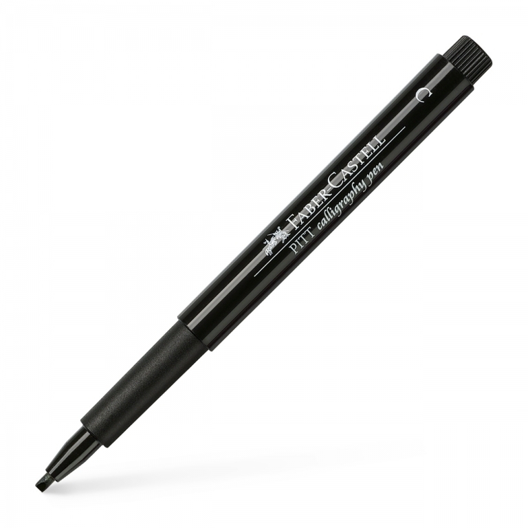 Rašiklis dailyraščiui Faber-Castell 2.0mm, juodos spalvos