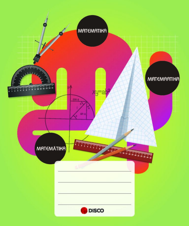 Vardinis sąsiuvinis matematikai, 32 lapų, langeliais