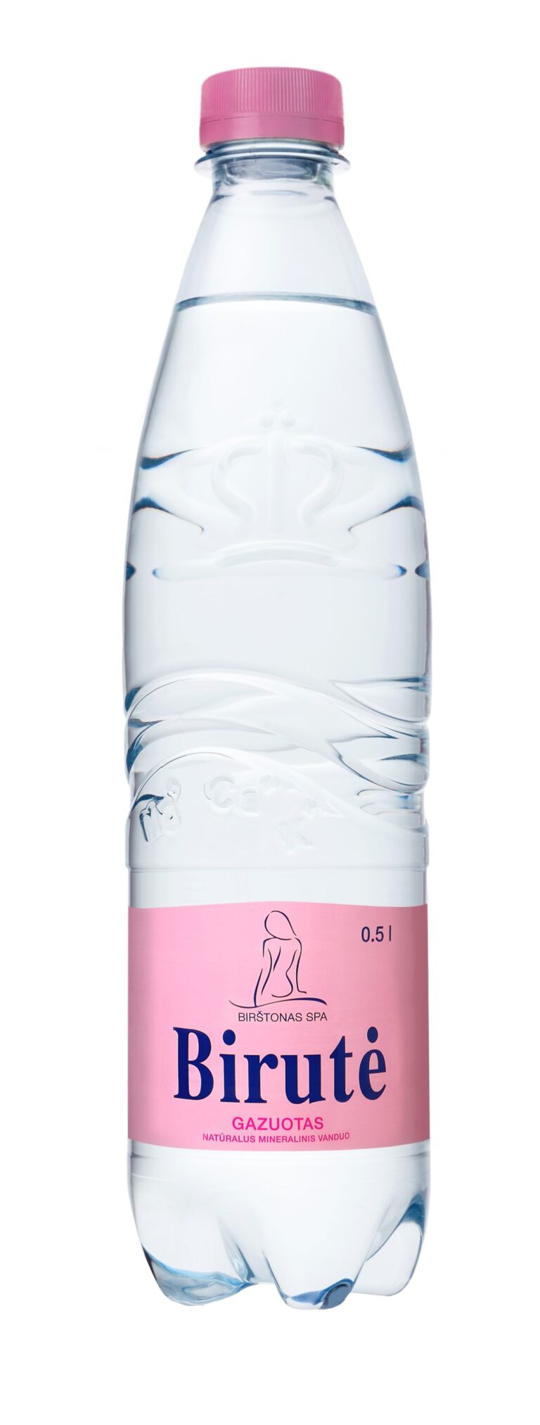 **Natūralus mineralinis vanduo Birutė 0.5l gazuotas, plastikiniame butelyje (D)