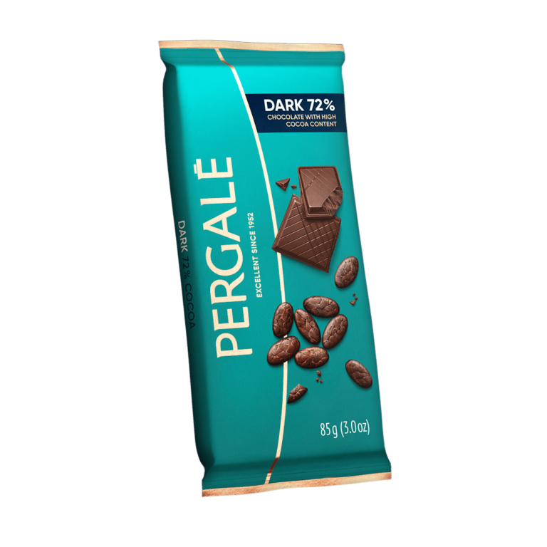 Juodasis šokoladas Pergalė Dark 72% Cocoa, 85g