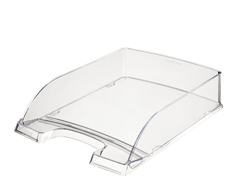 Dokumentų lentynėlė Leitz Plus Standart, A4, plastikinė, skaidri