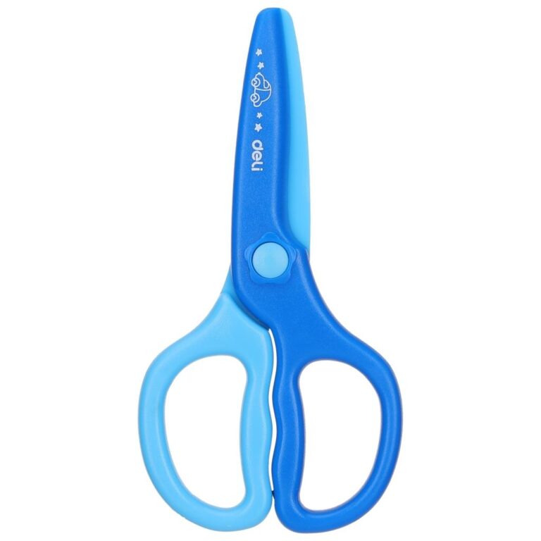 Žirklės DELI, 12cm, plastikinės vaikiškos