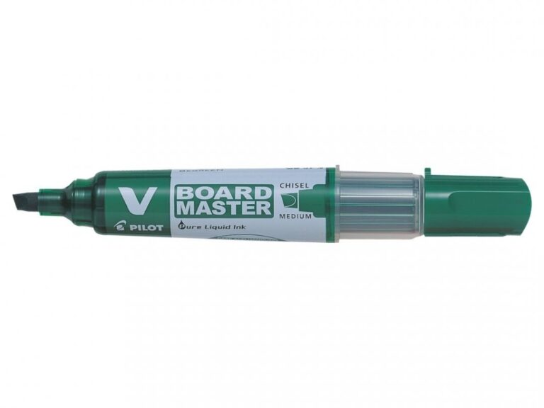 Žymeklis baltai lentai Pilot V Board Master, 2,2-5,2mm, žalios spalvos