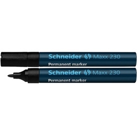 Permanentinis žymeklis Schneider 230, 1-3mm, apvaliu galiuku, juodos spalvos