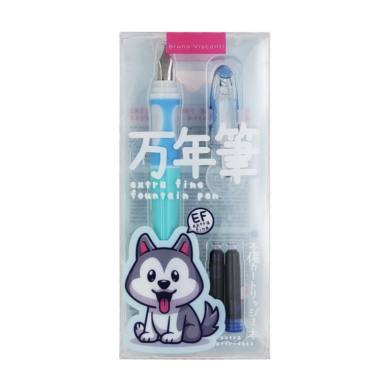 Plunksnakotis Bruno Visconti Kawaii Animals 0.38mm + 2 mėlynos spalvos kapsulės