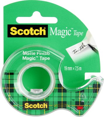 Lipni juosta Scotch Magic 810, 19mmx7,5m, su laikikliu