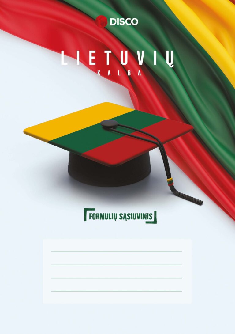 Formulių sąsiuvinis, lietuvių k, 50 lapų, linijomis