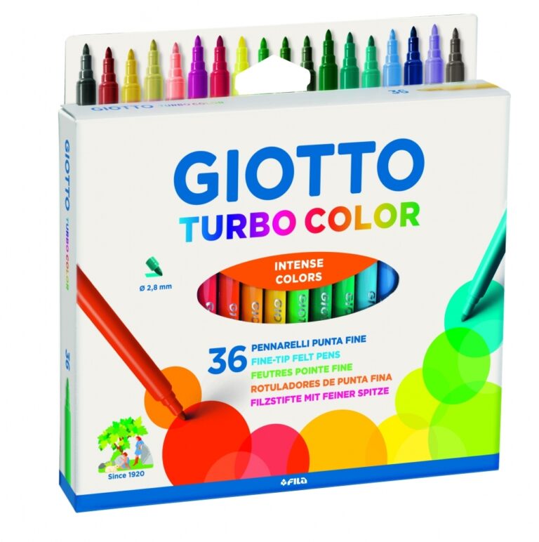 Flomasteriai Fila Giotto Turbo Color, 36 spalvos