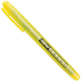 **Teksto žymeklis Forpus Agent, 1-4mm, kirstu galiuku, geltonos spalvos