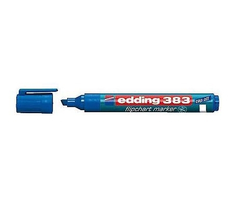 Žymeklis popieriui Edding 383, kirstu galiuku, 1-5mm, mėlynos spalvos