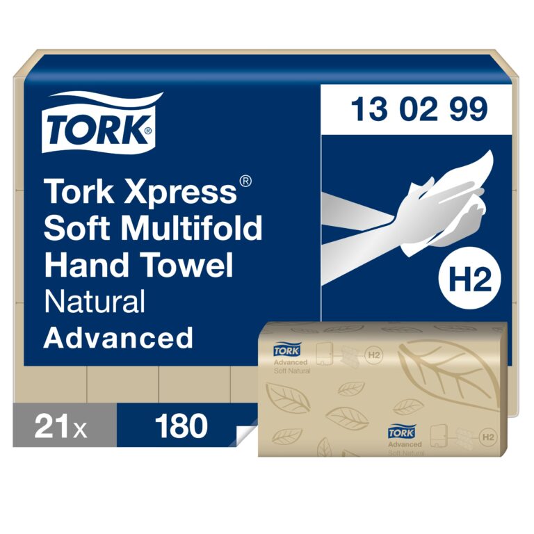 Servetėlės Tork Xpress Advanced (130299) 2 sluoksniai, natūralios spalvos, 180 lapelių