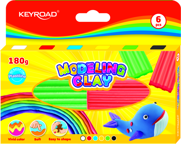 Plastilinas Keyroad, 6 spalvų