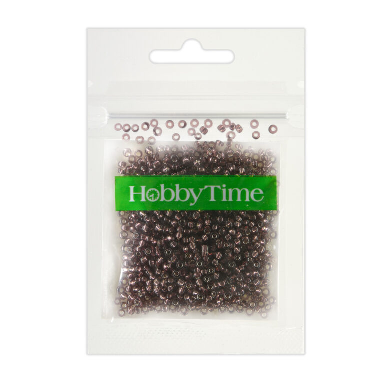 Karoliukai, apvalūs, metalizuoti, 2mm 10g, alyvinės spalvos nr12