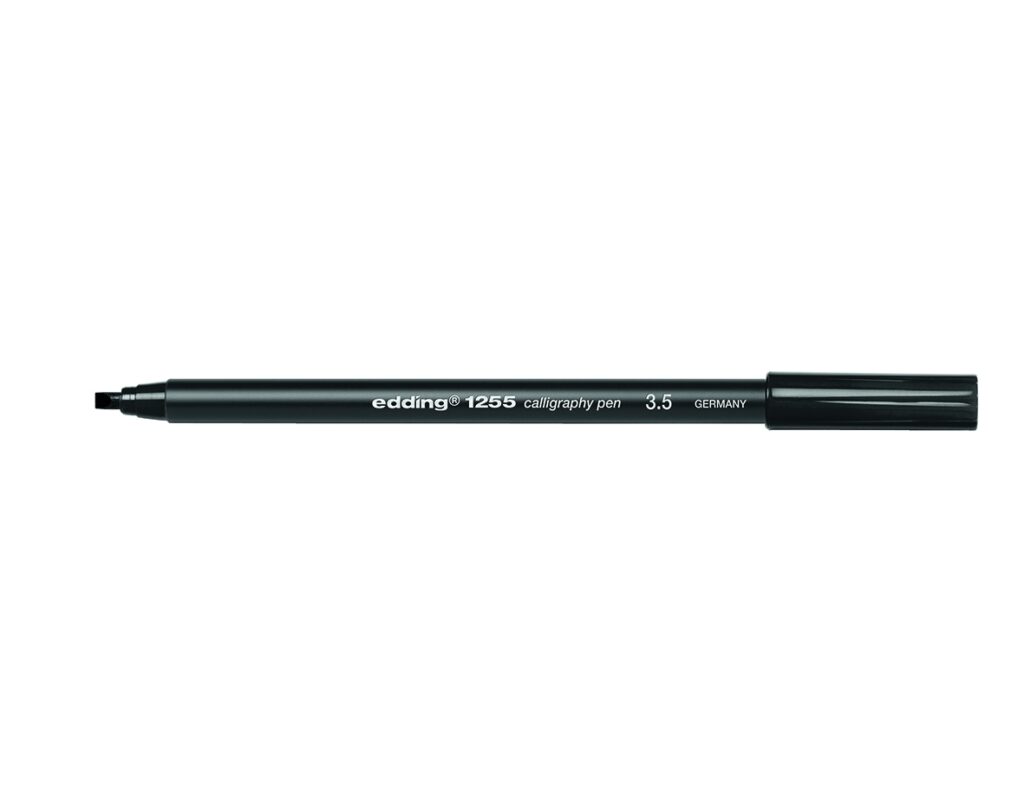 Kaligrafinis žymeklis Edding 1255, 3,5mm, juodos spalvos