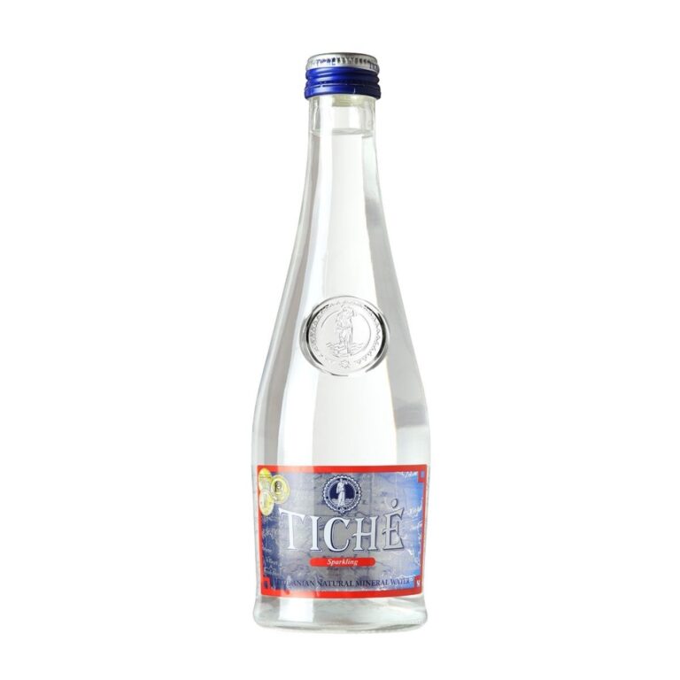 Natūralus mineralinis vanduo Tichė, gazuotas, stikliniame buteliuke, 0.33l (D)
